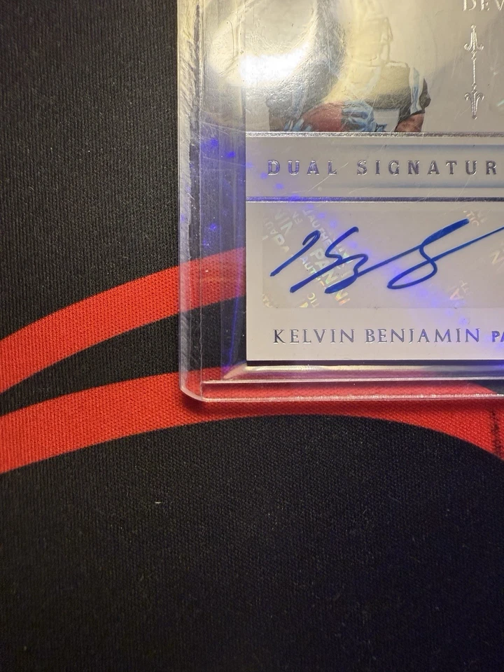 National Treasures Dual Autograph Panthers Kelvin Benjamin Funchess 30/49  2015 - Image 4 of 4