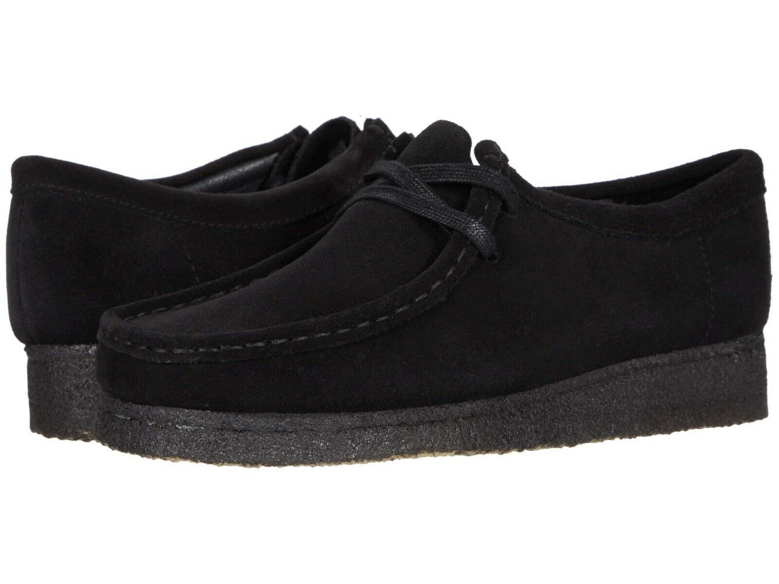 Berolige Afslag Bar Men&#039;s Shoes Clarks Originals WALLABEE Lace Up Suede Moccasins 55519  BLACK | eBay