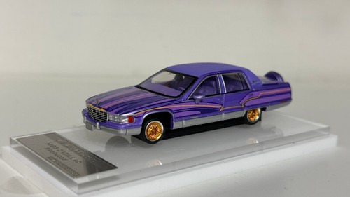 GOC x MK 1/64 Cadillac Fleetwood Brougham Lowrider Part Purple Diecast