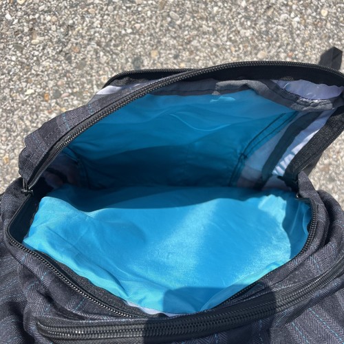 JanSport TDN7 großer Studentenrucksack Einheitsgröße blau mit Streifen Top Zustand - Bild 3 von 5