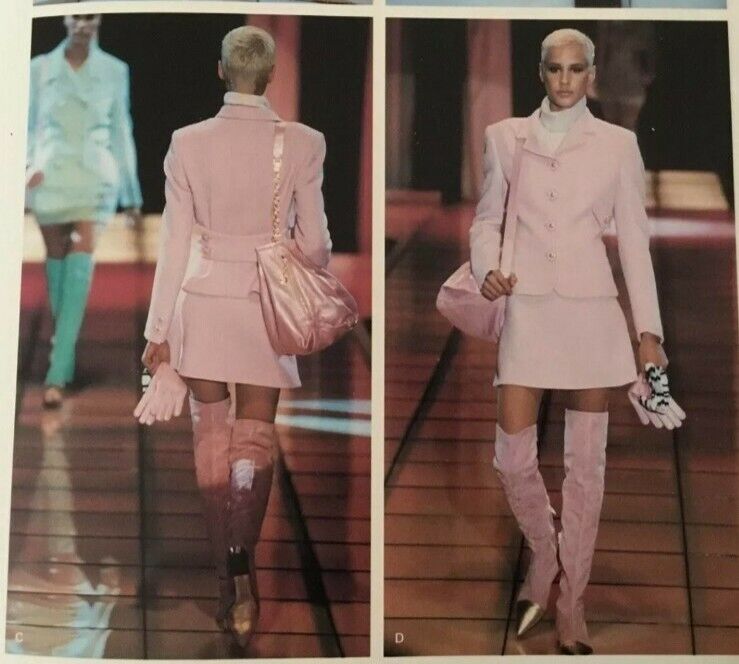 Vintage Gianni Versace Women's F/W 1994 Pink Skirt Suit Size Vintage Gianni Versace Women's F/W 1994 Pink Skirt Suit Size