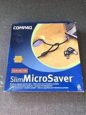 Blokada laptopa COMPAQ Kensington Slim MicroSaver - czarna, kabel bezpieczeństwa, oryginalne opakowanie