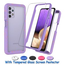 For Samsung Galaxy A72 A42 A32 A12 A71 A51 A21 Case Slim Cover Screen Protector
