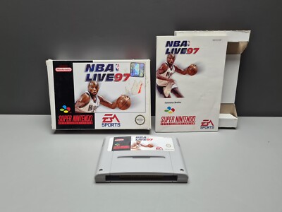 NBA LIVE 97 SUPER NINTENDO PAL/EUR OVP CIB BOXED SNES