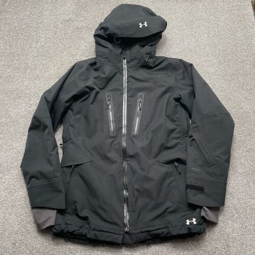 Under Armour Jacket Medium Black Storm Coldgear Infrared Full Zip Hooded READ