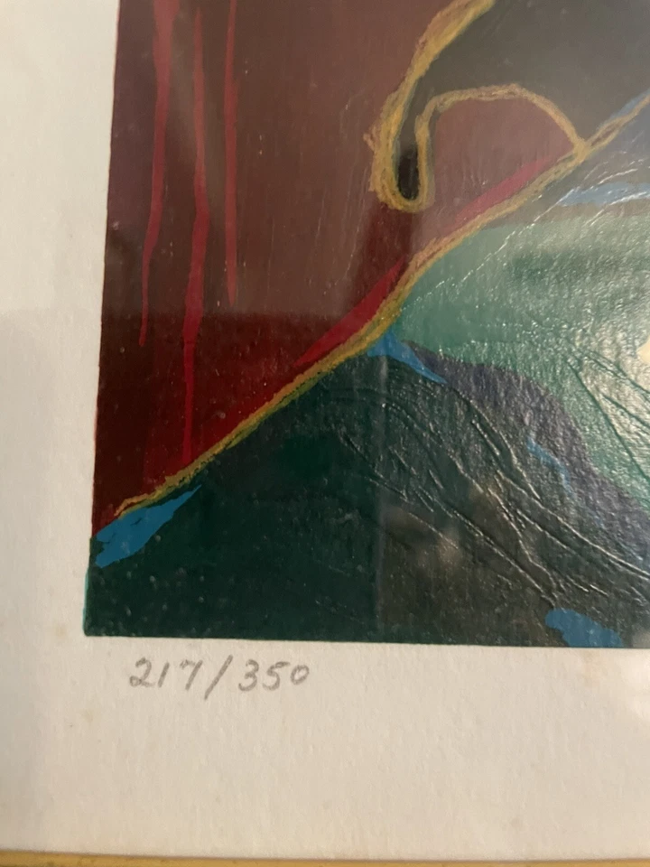 Serigrafía autenticada Itzchak Tarkay en color firmada y numerada - ¡Rara! # 217 Foto 4 de 4