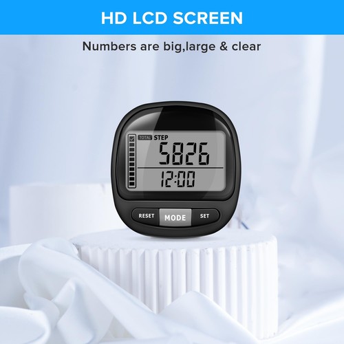 Pedometer Walking Simple Step Counter Accurate Step Tracker Pedometer Clip On - Picture 3 of 7