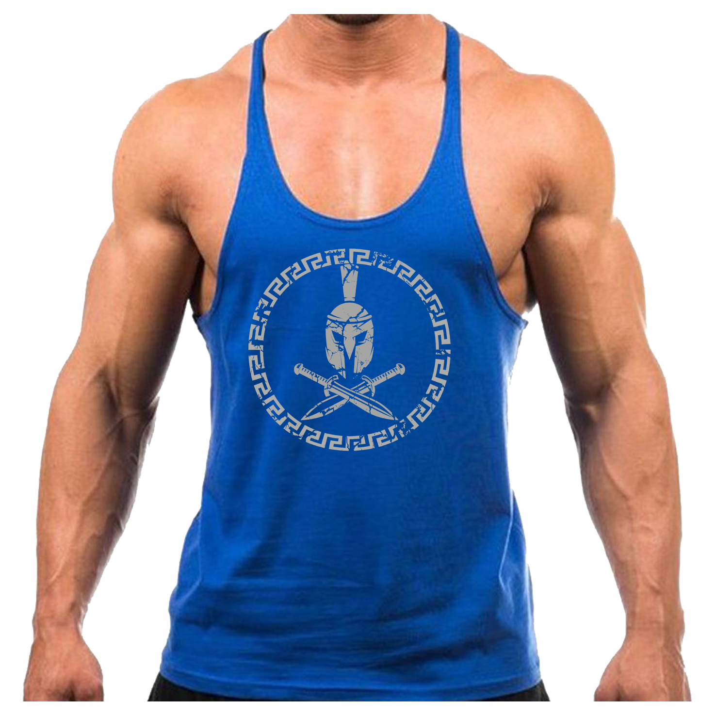 VINTAGE SWORD SPARTAN GYM VEST BODYBUILDING MUSCLE TRAINING
