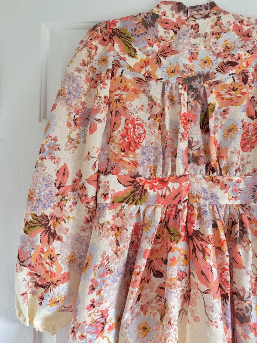【Zimmermann】Devi フローラルプリント ギャザードレス Zimmermann Devi Floral Maxi Dress | Saks Fifth Avenue