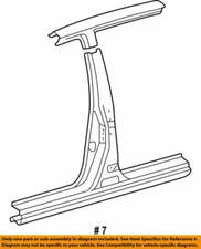 61312-47010 Toyota Pillar, center body, outer lh 6131247010, New Genuine OEM Par