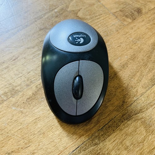 Logitech M-RR63 czarno-srebrna bezprzewodowa mysz MouseMan ergonomiczna mysz optyczna - Zdjęcie 5 z 5