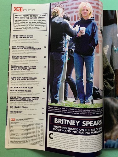 OK! 4-May-2001 CLIFF RICHARD Alex Fletcher Brookside Elizabeth Jagger Britney UK - Picture 2 of 3