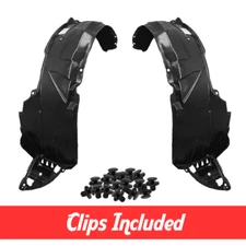 Front Fender Liner Set w/ Clips For 2001 2002 2003 Honda Civic Sedan Coupe