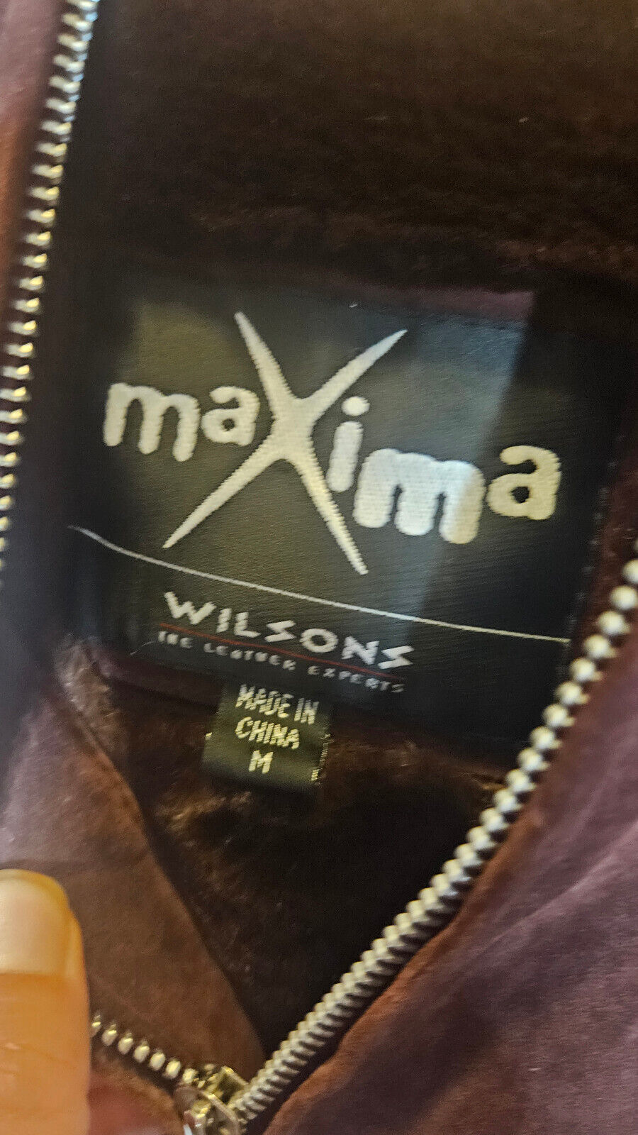 Wilsons Maxima Leather Jacket Womens Medium Purpl… - image 2