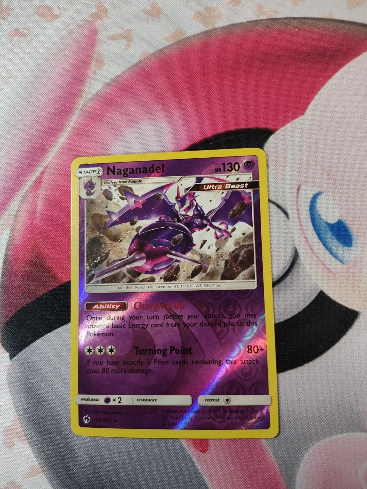 Naganadel 108/214 Lost Thunder. Reverse