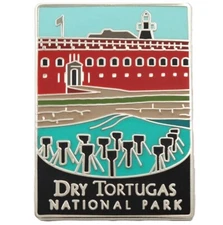 Dry Tortugas National Park Pin - Fort Jefferson Florida Official Traveler Series