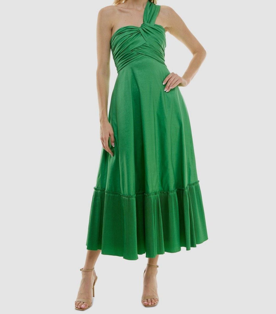 taylor one shoulder dress Taylor Women's Floral One-Shoulder Fit & Flare Dress
