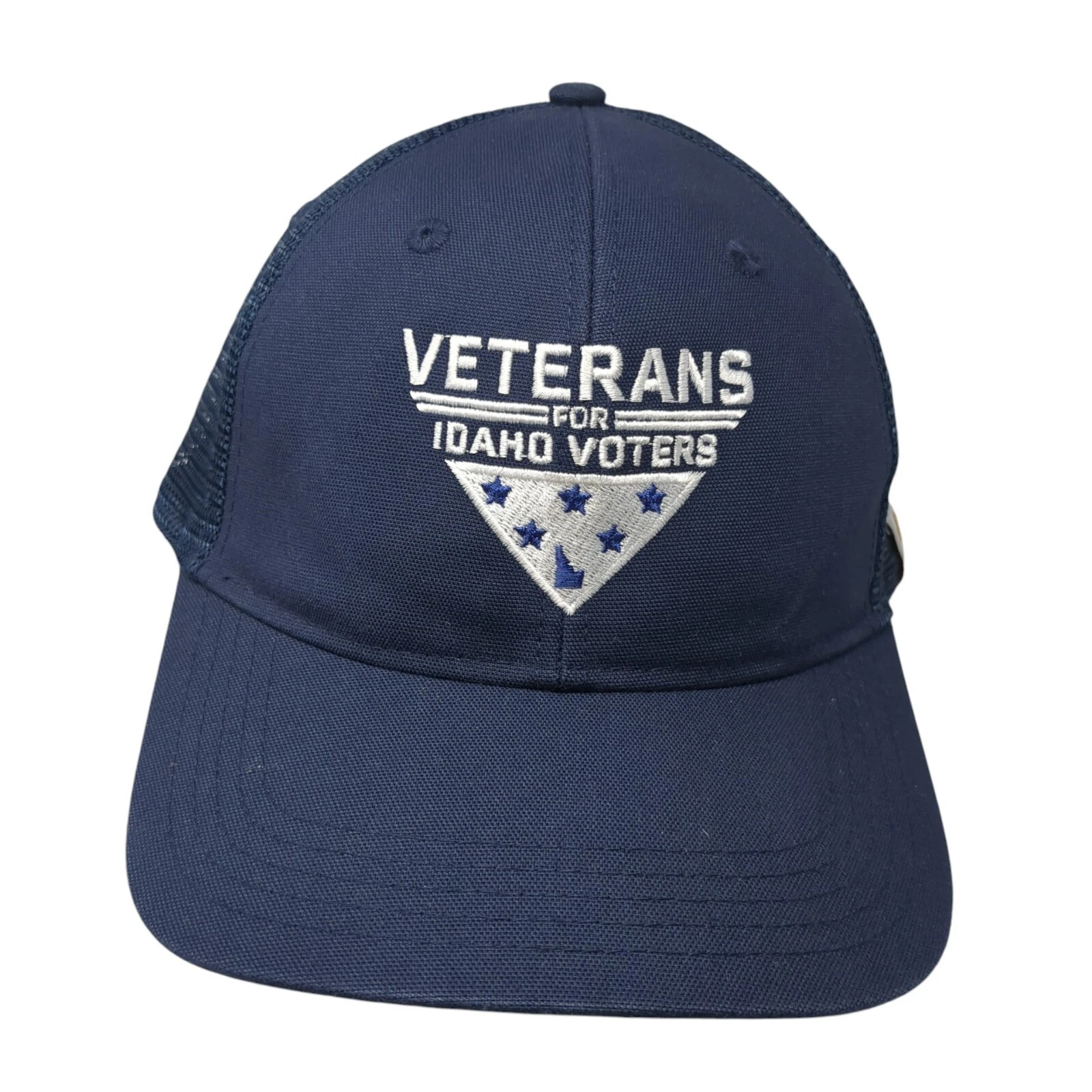 Veterans For Idaho Voters Trucker Hat Blue OS Adjustable Mesh Back Carhartt