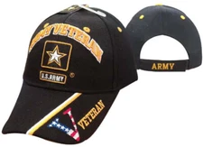Army Military Hat Veteran STAR Army Cap Official Licensed Baseball Cap LICENSED