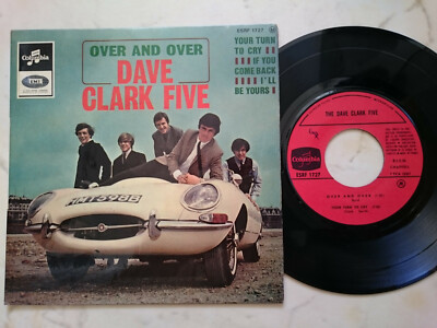 THE DAVE CLARK FIVE Over And Over  *RARE FRENCH 60s E-TYPE JAGUAR 4 Track EP*