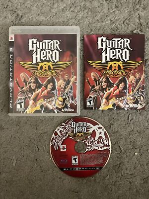 Guitar Hero Aerosmith PS3 CIB Complete (Sony PlayStation 3, 2008) Tested