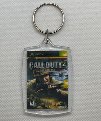 Call of Duty Big Red One Xbox Keychain Double Sided Acrylic Handmade Gamer Gift