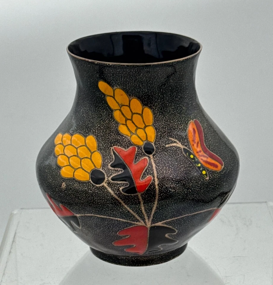 FABERGE LIKE Caprichosa FLORA FAUNA Miguel Pineda Maestro Esmaltador Sobre Cobre ¡RARO! Foto 2 de 3