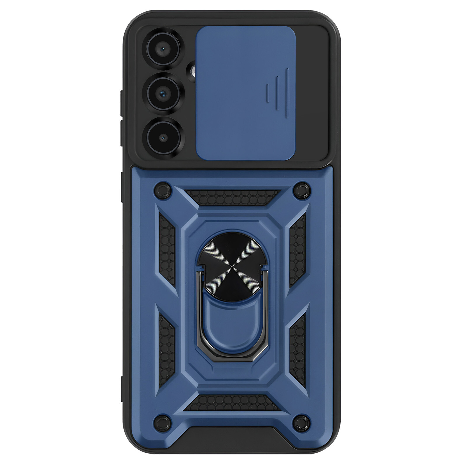Mayaxess Ring Case for Galaxy A35 Shockproof with Camera Cover, Dark Blue