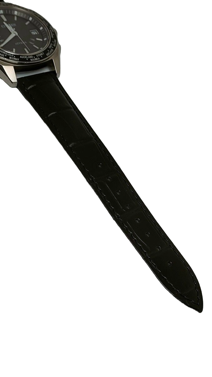 Citizen Attesa Radio Solar Eco-Drive Titanium World Time Men's Watch Working JP