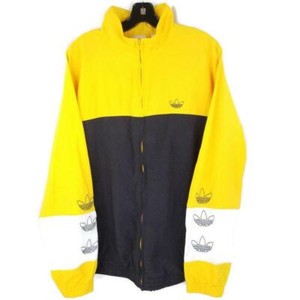 blocked warm up track jacket