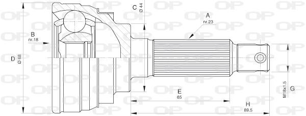 Tête de cardan Suzuki Alto II anti claquement pour réparation train avant 0.8