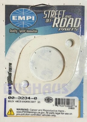 VW SOLEX / KADRON 40 EIS CARBURETOR BASE GASKETS! 2 PCS! FREE SHIP!