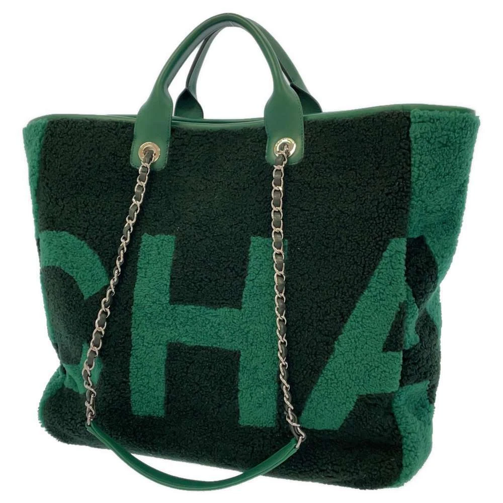 Deauville cloth tote Chanel Green in Cloth - 33851196