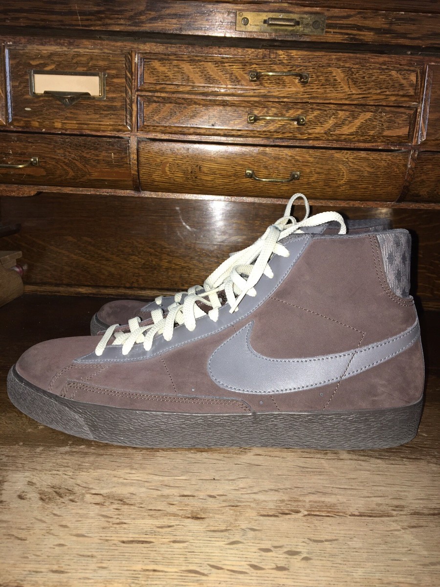 2008 Nike Blazer High Premium Dark Cinder Midnight Fog Nike Blazer High Premium | Dark Cinder/Midnight Fog | 312457  main image 4
