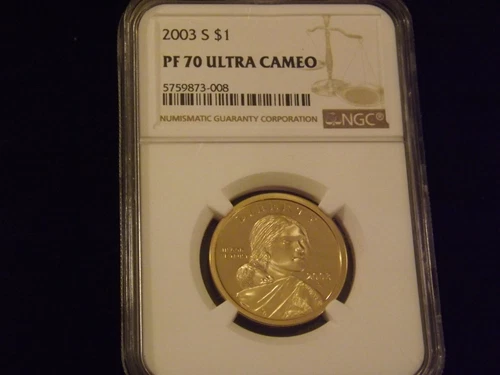2003-S   $1  Sacagawea          NGC PF 70 Ultra Cameo