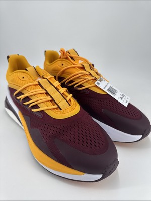 Adidas Arizona State Unisex AlphaBoost V2 Shoes - Maroon/Gold Size 14.5