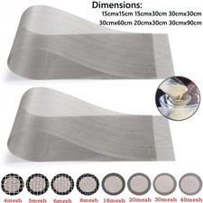 Stainless Steel Woven Wire Mesh (filter grading sheet) Metal Silk to Heavy Gauze