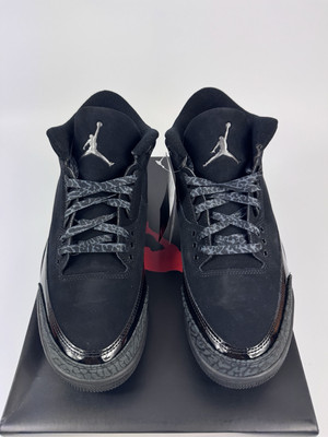 Size 12 - Air Jordan 3 Retro Black Cat for sale online | eBay
