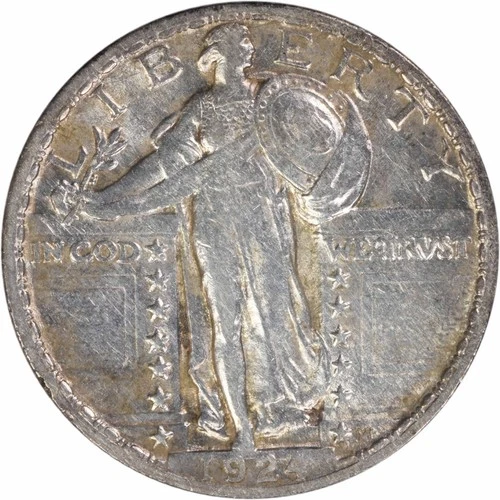 1924 Standing Liberty Silver Quarter AU Uncertified #1060