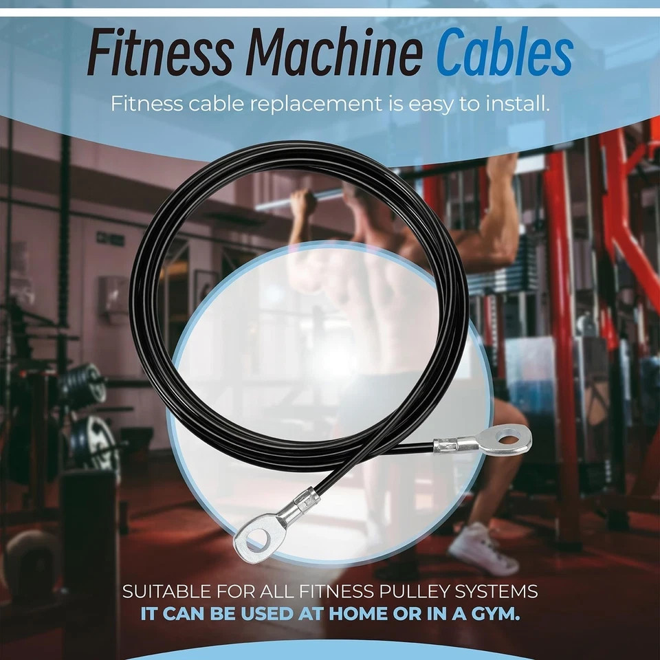Sconva Fitness Pulley Cable Replacement for All Total Gym Models 1000, 1500, ...