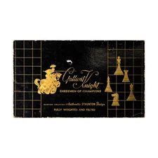 Gallant Knight Board Games Chessmen of Champions Set Box Fair/VG+