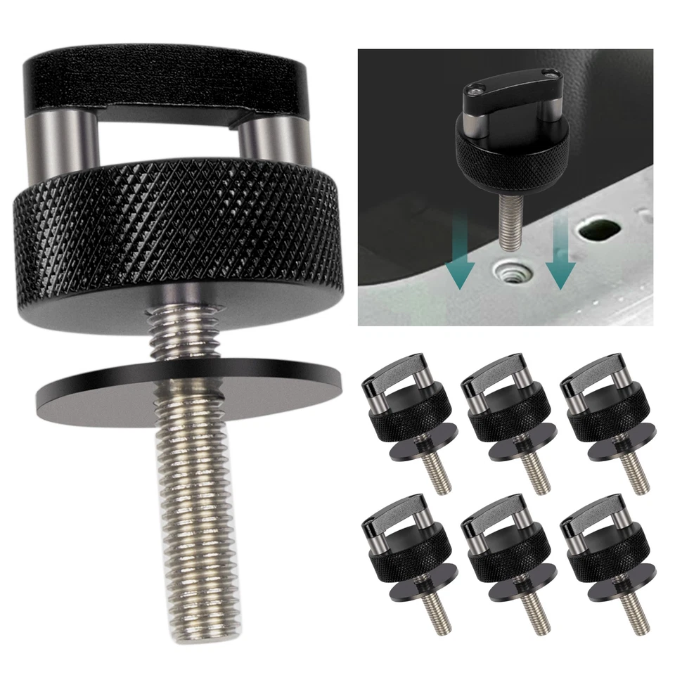 6 tornillos de sujeción de extracción rápida de tapa dura para Wrangler JK JL Gladiator JT Foto 3 de 4