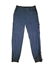 Thermajane Fleece Lined Thermal Long John Base Layer PJ Pants Women Navy size XL