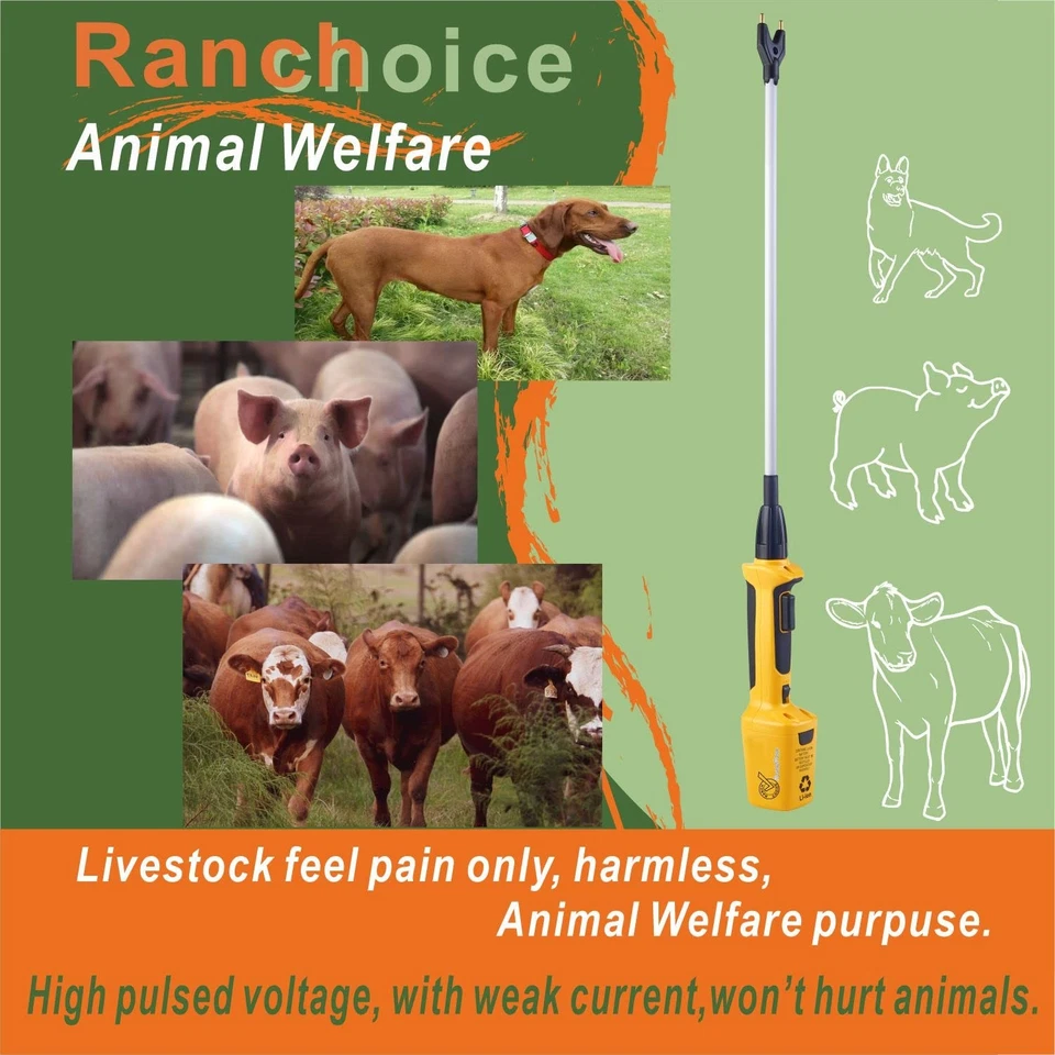 Rechargeable Livestock Prod for Cows Electric Cattle Prod for Cow Dog Prod An... - Image 4 of 4