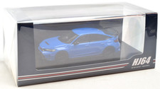 Hobby Japan Blue Honda Civic Type R - Racing Black Package 1:64 Car HJ644063BL