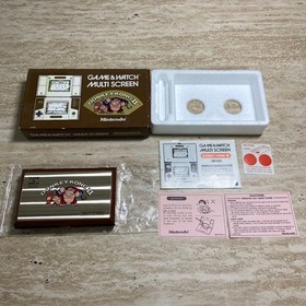 Nintendo Game & Watch Donkey Kong II Multi Screen Complete in Box Tested 7794