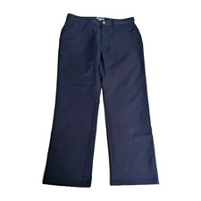 Peter Millar EB66 Pant Men Sz 33 Navy Blue Performance Stretch Golf Preppy Chino