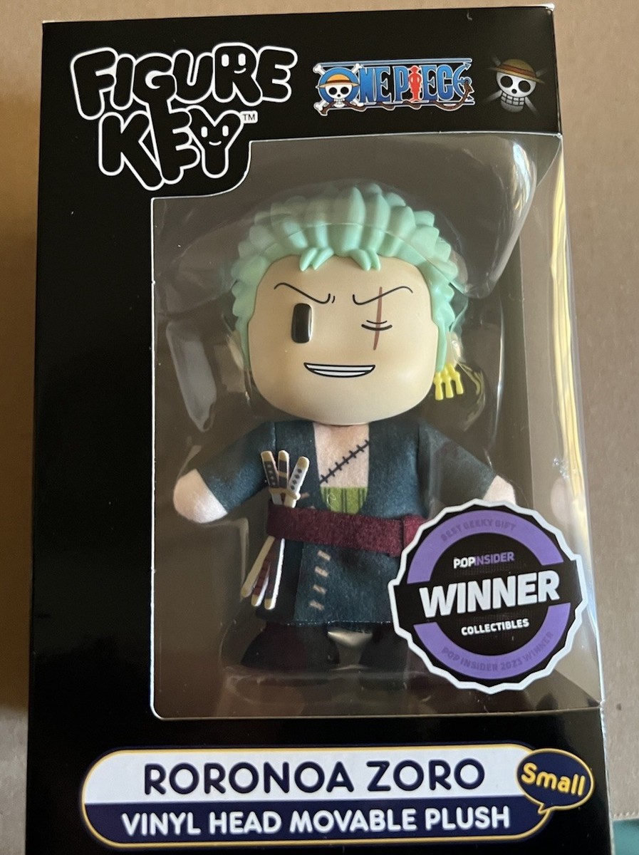 One Piece Roronoa Zoro Figure Key Vinyl Head Moveable Plush New | eBay