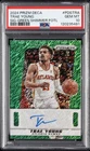 2024 PANINI PRIZM DECA SIGNATURES GREEN SHIMMER FOTL TRAE YOUNG 5/15 PSA 10 AUTO