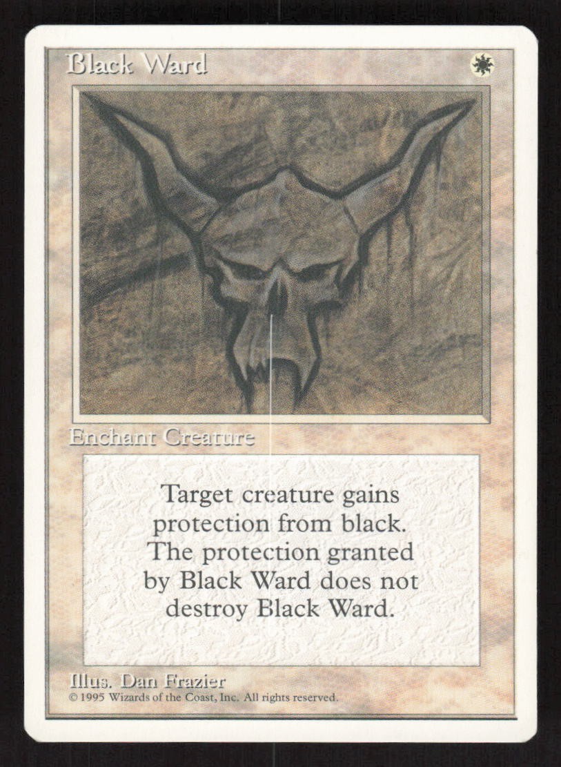 1995 Black Ward Fourth Edition MTG